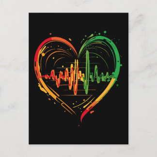 Carte Postale Beat du coeur du reggae