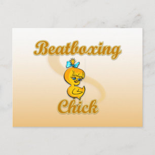 Carte Postale Beatboxing Chick