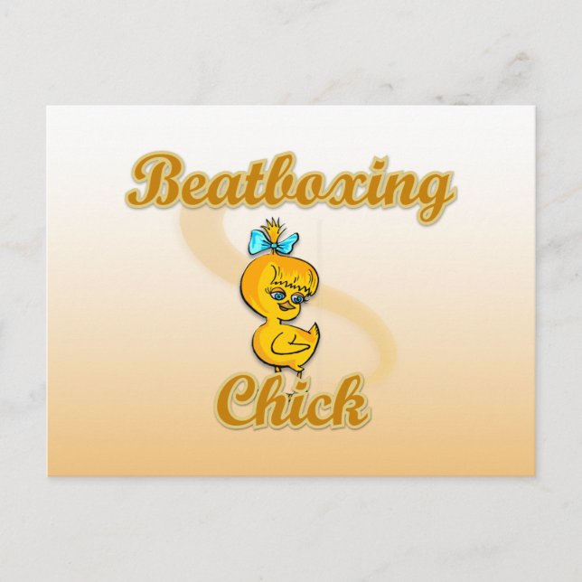Carte Postale Beatboxing Chick (Devant)