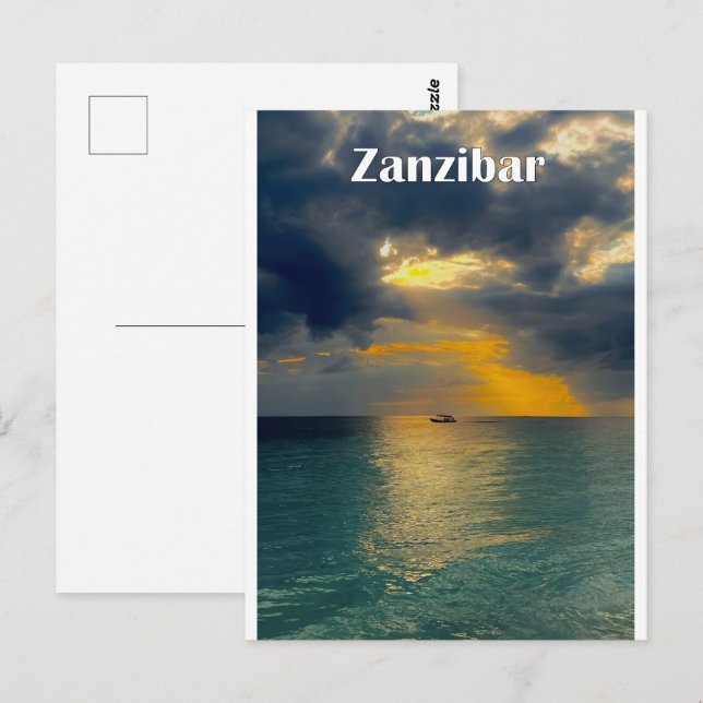 Carte Postale Beatiful landscape of Zanzibar (Devant / Derrière)