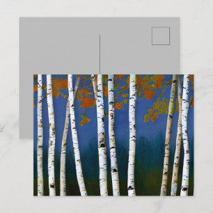 Carte Postale Beau bouleau d'automne