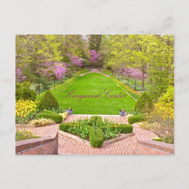 CARTE POSTALE, "BEAU CENTRE DE KINGWOOD & JARDINS" (Devant)