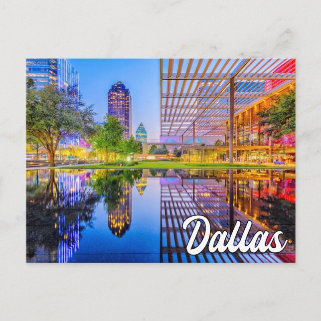 Carte Postale Beau centre-ville de Dallas, Texas, États-Unis (Devant)