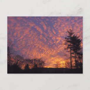 Carte Postale Beau ciel de lever de soleil avec nuages Photo