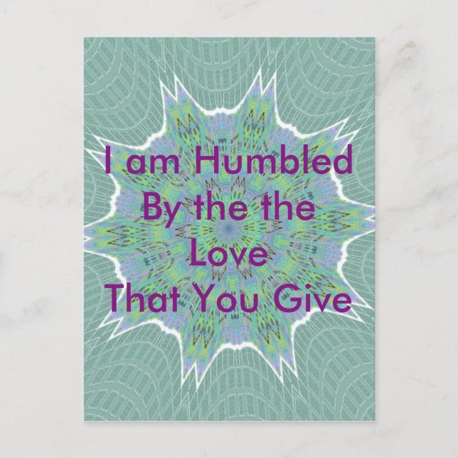 Carte Postale Beau Cool Extraordinaire Vert motif Floral Design (Devant)