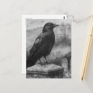 Carte Postale Beau Corbeau