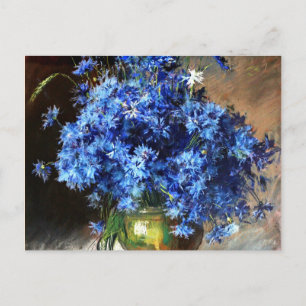 Carte Postale Beau Cornoufleurs Bleues