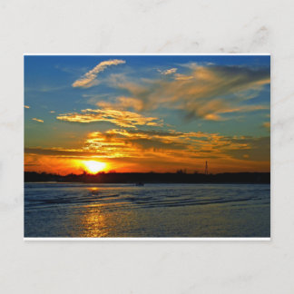 Carte Postale Beau coucher de soleil