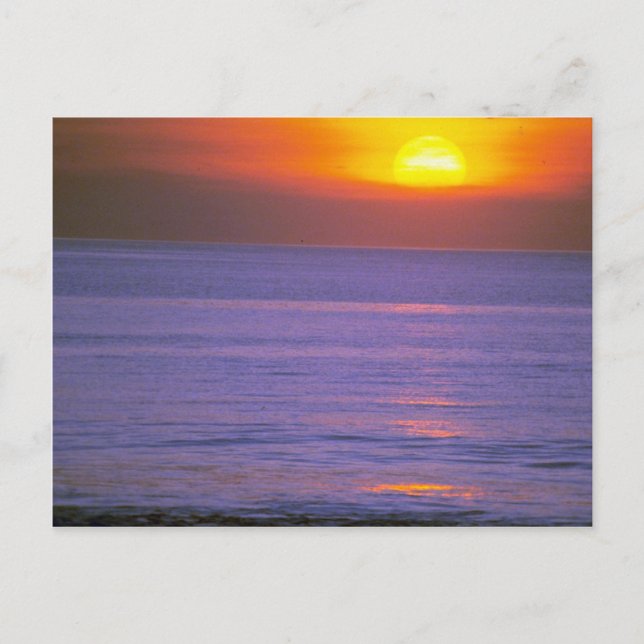 Carte Postale Beau coucher de soleil : Bali, Indonésie (Devant)