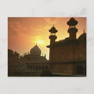 Carte Postale Beau coucher de soleil : Delhi, Inde