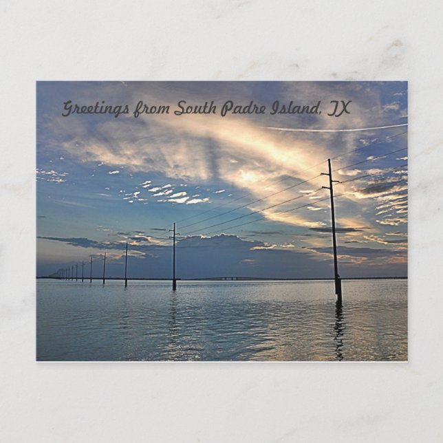 Carte Postale Beau coucher de soleil South Padre Island (Devant)