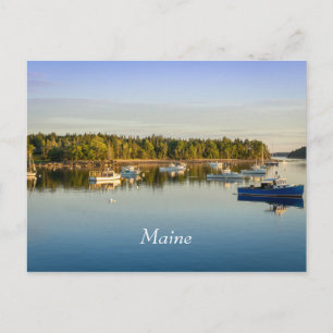 Carte Postale Beau coucher de soleil sur la côte du Maine