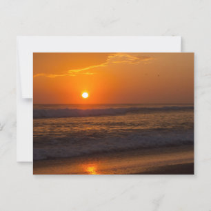 Carte Postale Beau coucher de soleil sur la plage