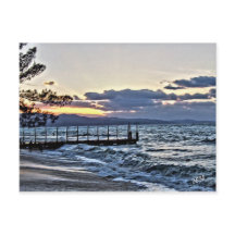 Beau coucher du soleil à Montego Bay, Jamaïque
