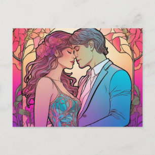 Carte Postale Beau Couple Romantique