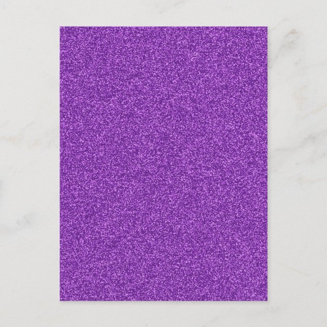 Carte Postale Beau effet de parties scintillant violet girly à l (Devant)