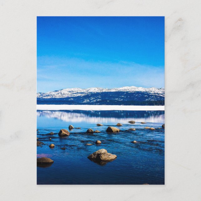 Carte Postale "Beau en bleu" (Devant)