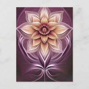 Carte Postale Beau et étonnant Imaginaire moderne Fleur Lotus