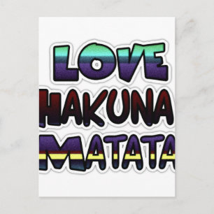 Carte Postale Beau Hakuna Matata Art Print