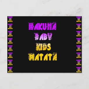 Carte Postale Beau Hakuna Matata Art Print