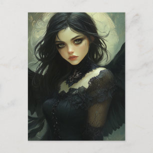 Carte Postale Beau Imaginaire d'Ange Noir