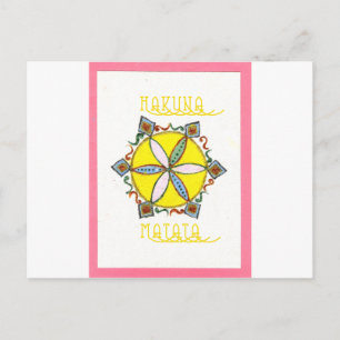 Carte Postale Beau Inspirationnel Star Floral Vector Motif