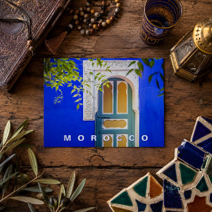 Carte Postale Beau Jardin Majorelle Bleu de Marrakech 