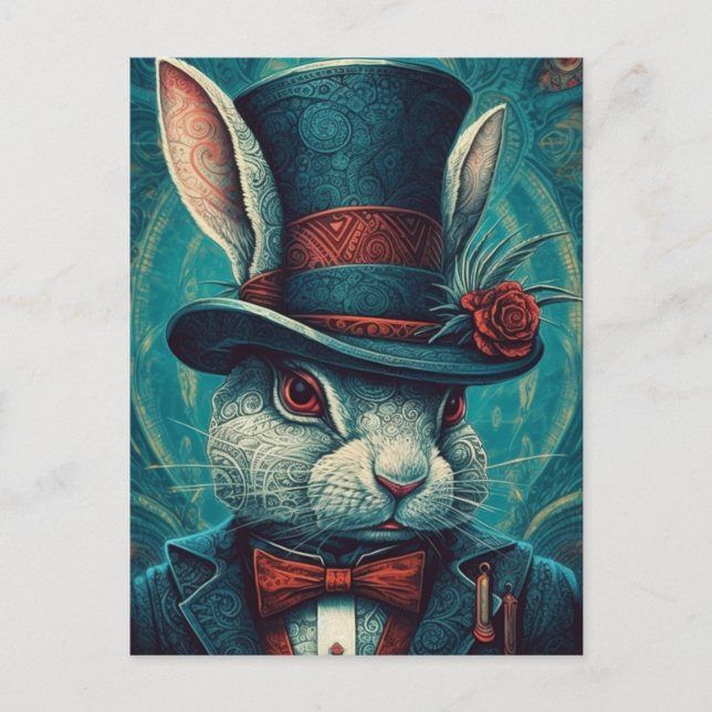 Carte Postale Beau lapin Imaginaire (Devant)