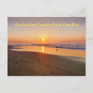 Carte Postale Beau lever de soleil à Esterillos Beach, Costa Ric