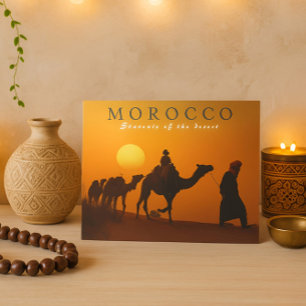 Carte Postale Beau Marrakech Sunset Maroc Désert
