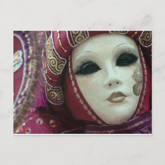 Carte Postale beau masque de Venise