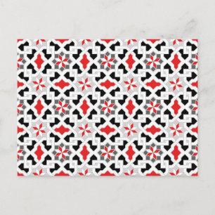 Carte Postale Beau motif de fleurs orientales 1