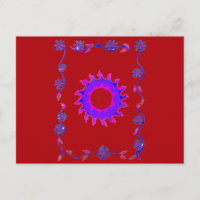 Beau Motif Indien Extraordinaire Mehndi Maroon Art