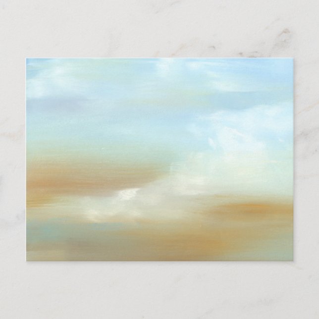 Carte Postale Beau paysage avec nuages fluides (Devant)