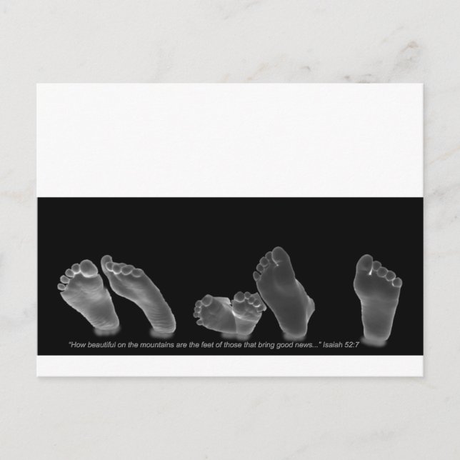 Carte Postale Beau Pieds (Devant)