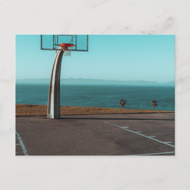 Carte Postale Beau plateau de basket (Devant)