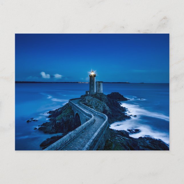 Carte Postale Beau point de repère de l'océan marin (Devant)