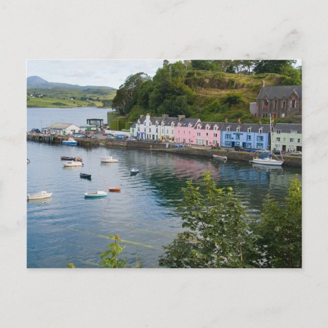 Carte Postale Beau port et voiliers avec réflexions en 2 (Devant)