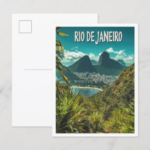 Carte Postale Beau Rio de janeiro Brésil Travel