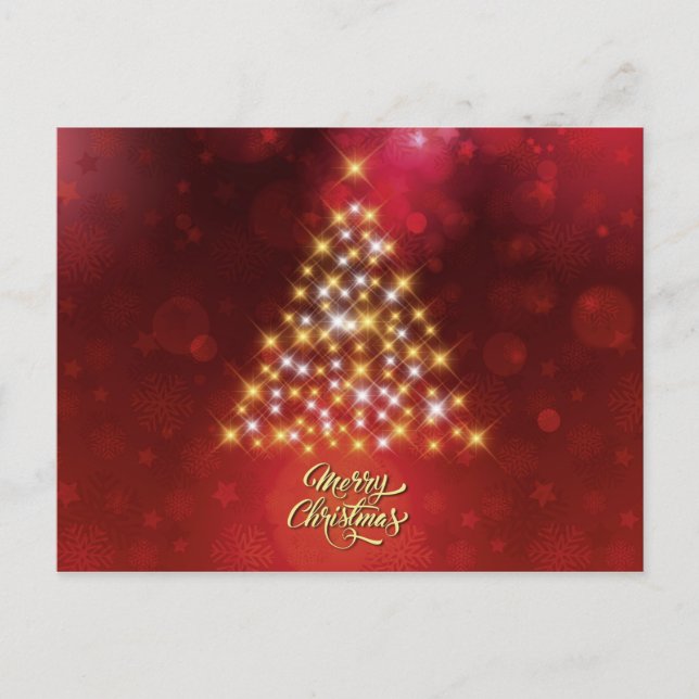 Carte Postale Beau sapin de Noël (Devant)
