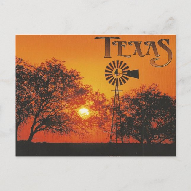 Carte Postale Beau Texas Sunset (Devant)
