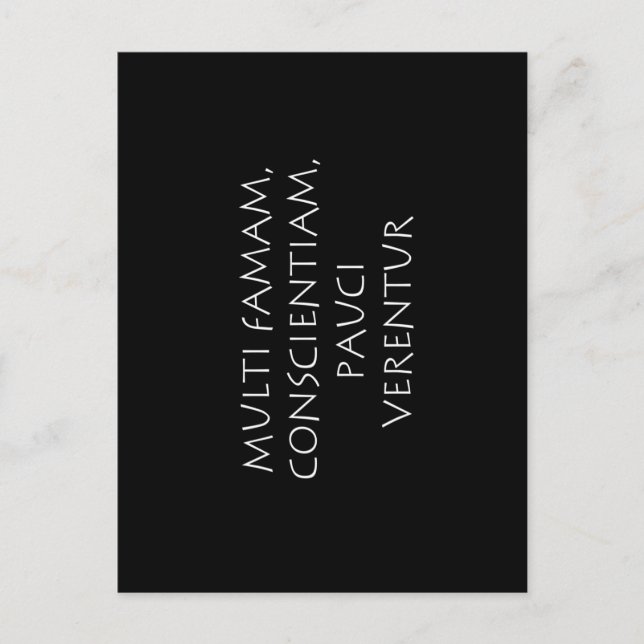 Carte Postale Beaucoup craignent leur réputation, peu leur consc (Devant)