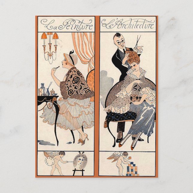 Carte Postale Beauté Art Déco (Devant)