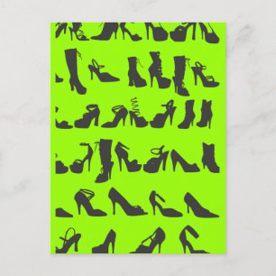 Carte Postale Beauté Chaussures Mode Silhouettes