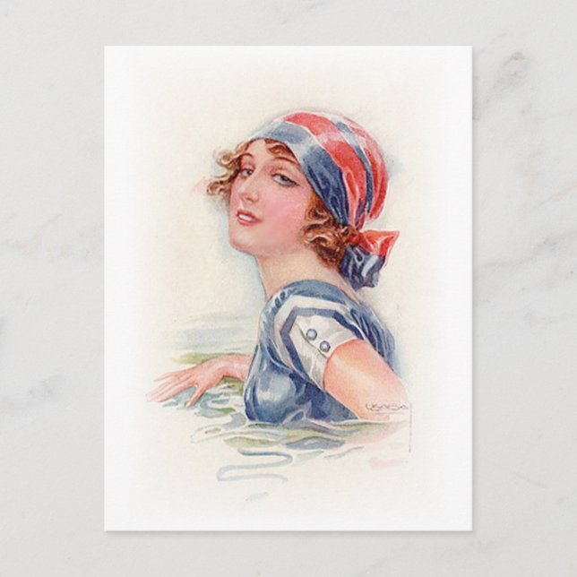 Carte Postale Beauté de bain (2) (Devant)