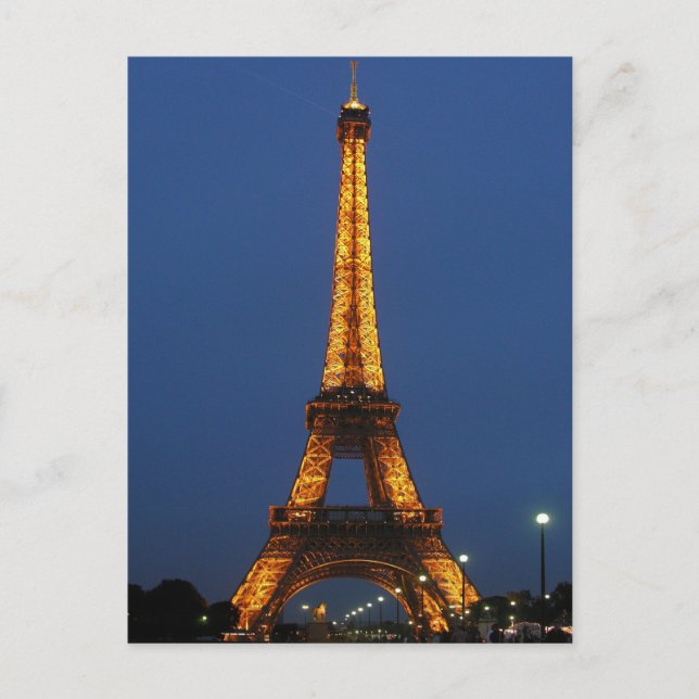 Carte Postale Beauté de la Tour Eiffel (Devant)