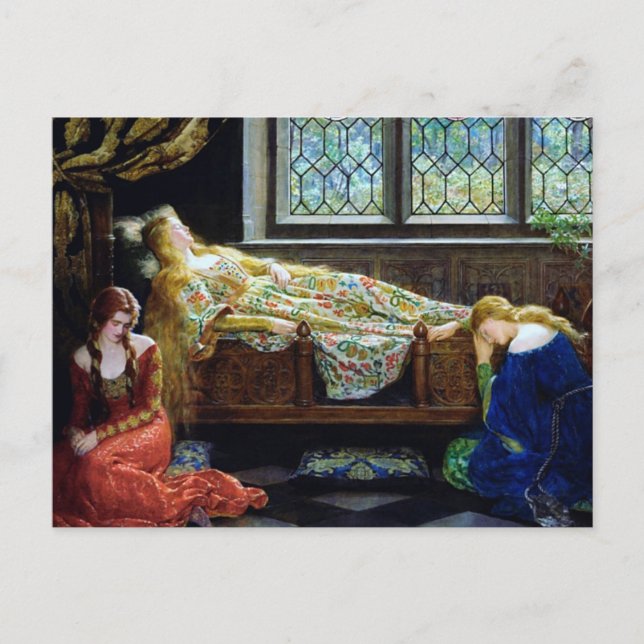 Carte Postale Beauté dormante et les Maidens (Devant)