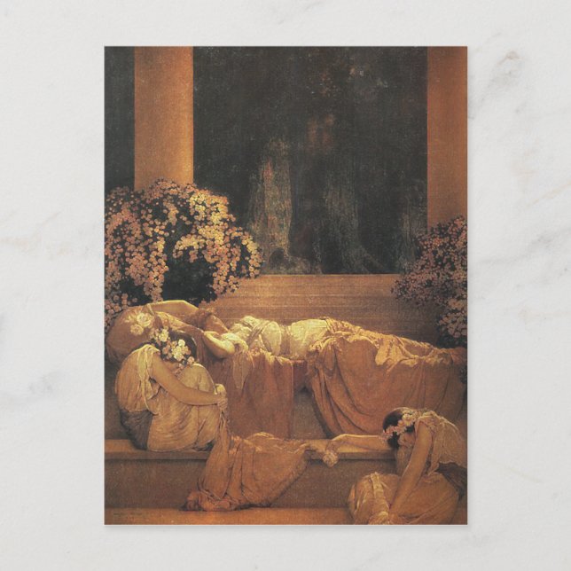 Carte Postale Beauté dormante, Maxfield Parrish Art (Devant)