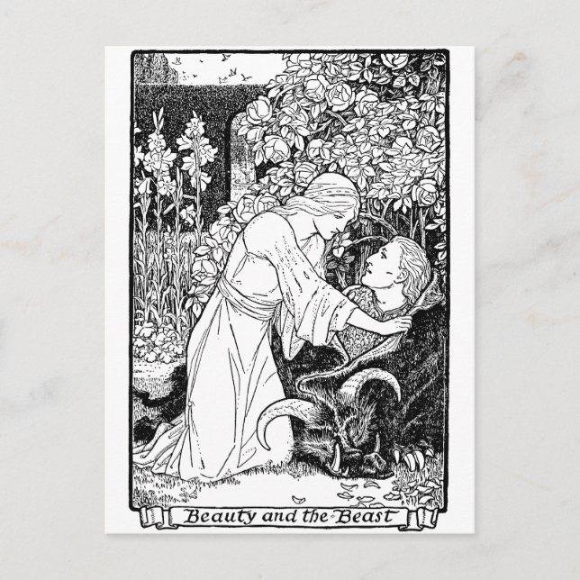 Carte Postale beauté et bête (Devant)