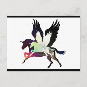 Carte Postale Beauté et licorne